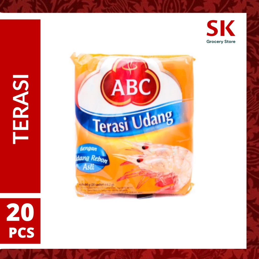 

[Harga Grosir] ABC Terasi Udang Rebon Asli Sachet 4,2gr x 20pcs (1 Pack)