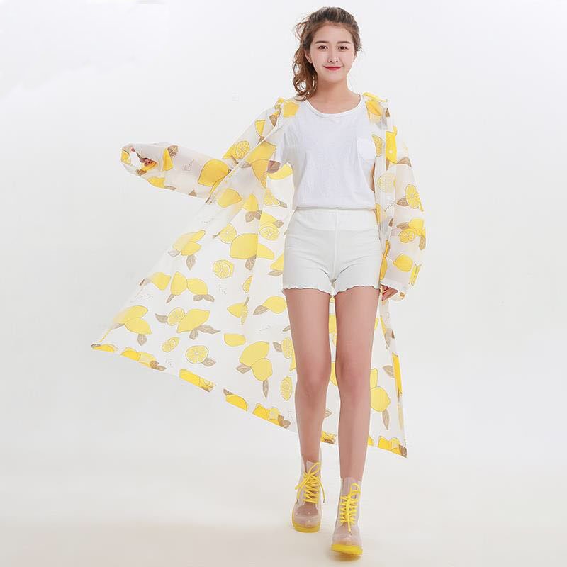 NEW!! Jas Hujan ASLI EVA RAINCOAT  HOME  TRAVEL FASHION YELLOW LEMON STYLE MJ 862 Best Quality EVA