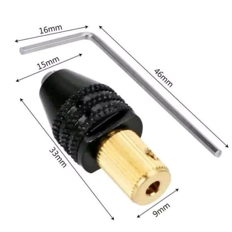 Kepala Mata Bor Drill Chuck Bit Quick Change 0.3-3.5mm