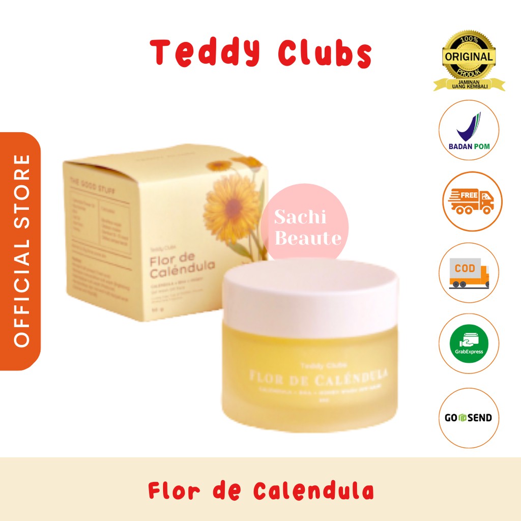 Teddy Clubs Matcha Clay Mask - Flor de Rosa - Flor de Calendula