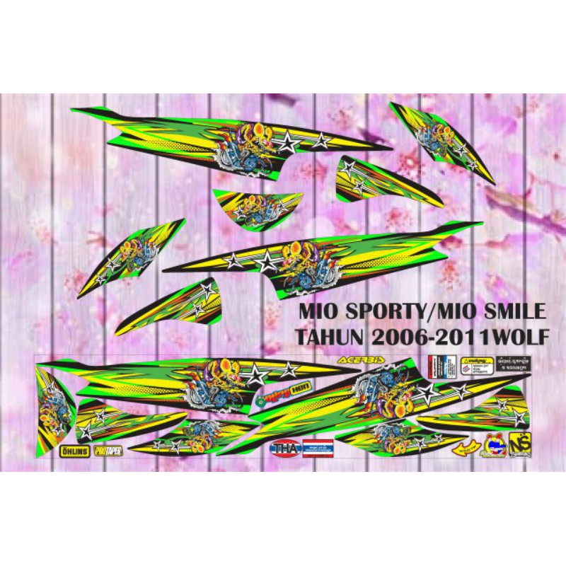 STIKER VARIASI ALL MIO SPORTY/SMILE TAHUN 2008-2011