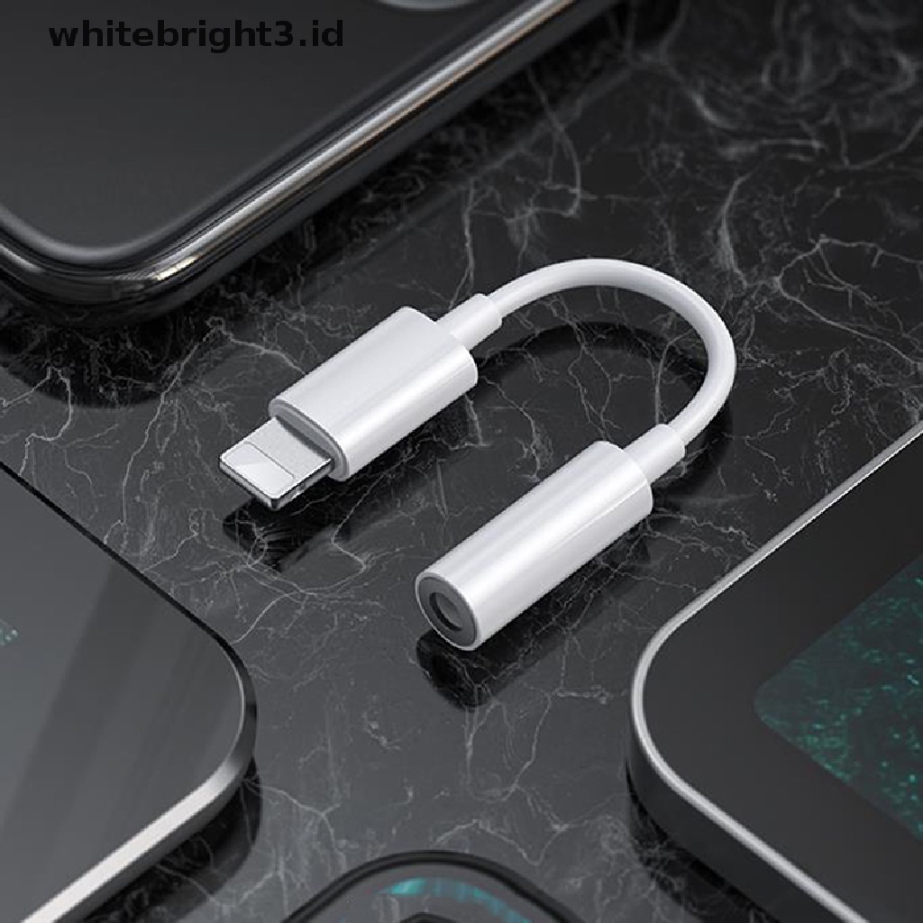 (whitebright3.id) Kabel Adapter Converter Jack Audio Headphone / Earphone Untuk iPhone