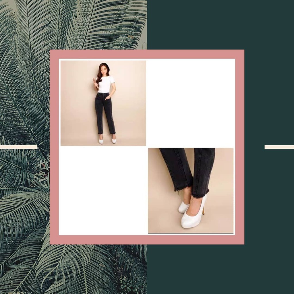 Celana panjang wanita hitam | Celana jeans wanita