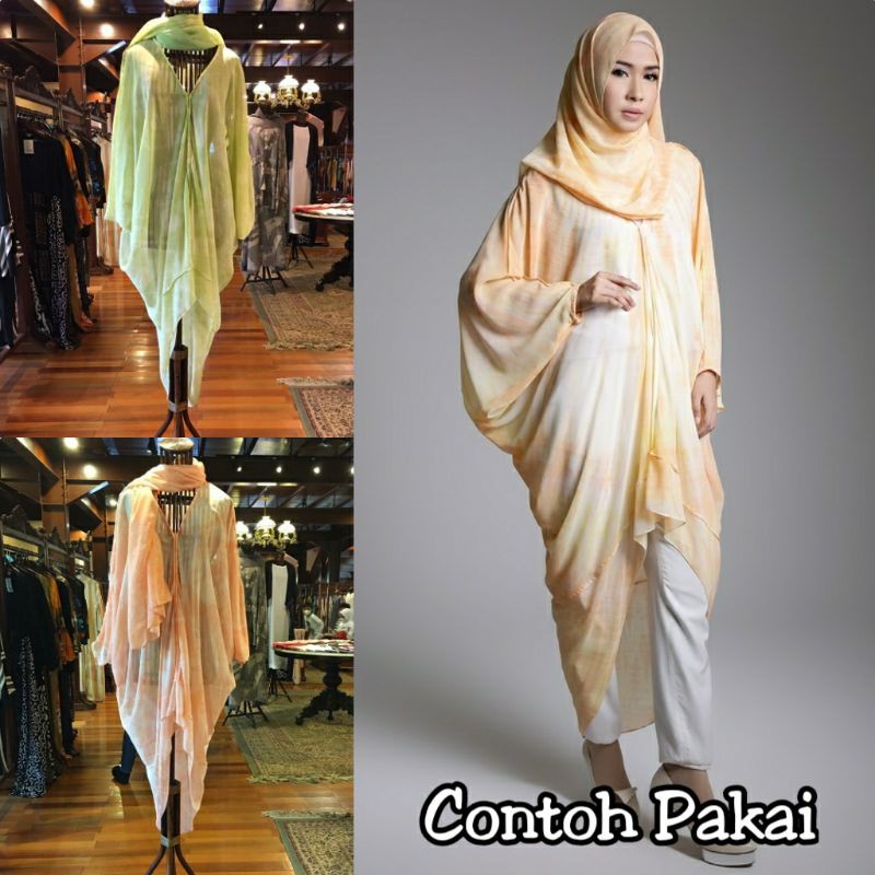 SALE  Submarine Dress + Selendang by Dian Pelangi TERBARU Busana Muslim Gaun Pesta Wanita Cantik