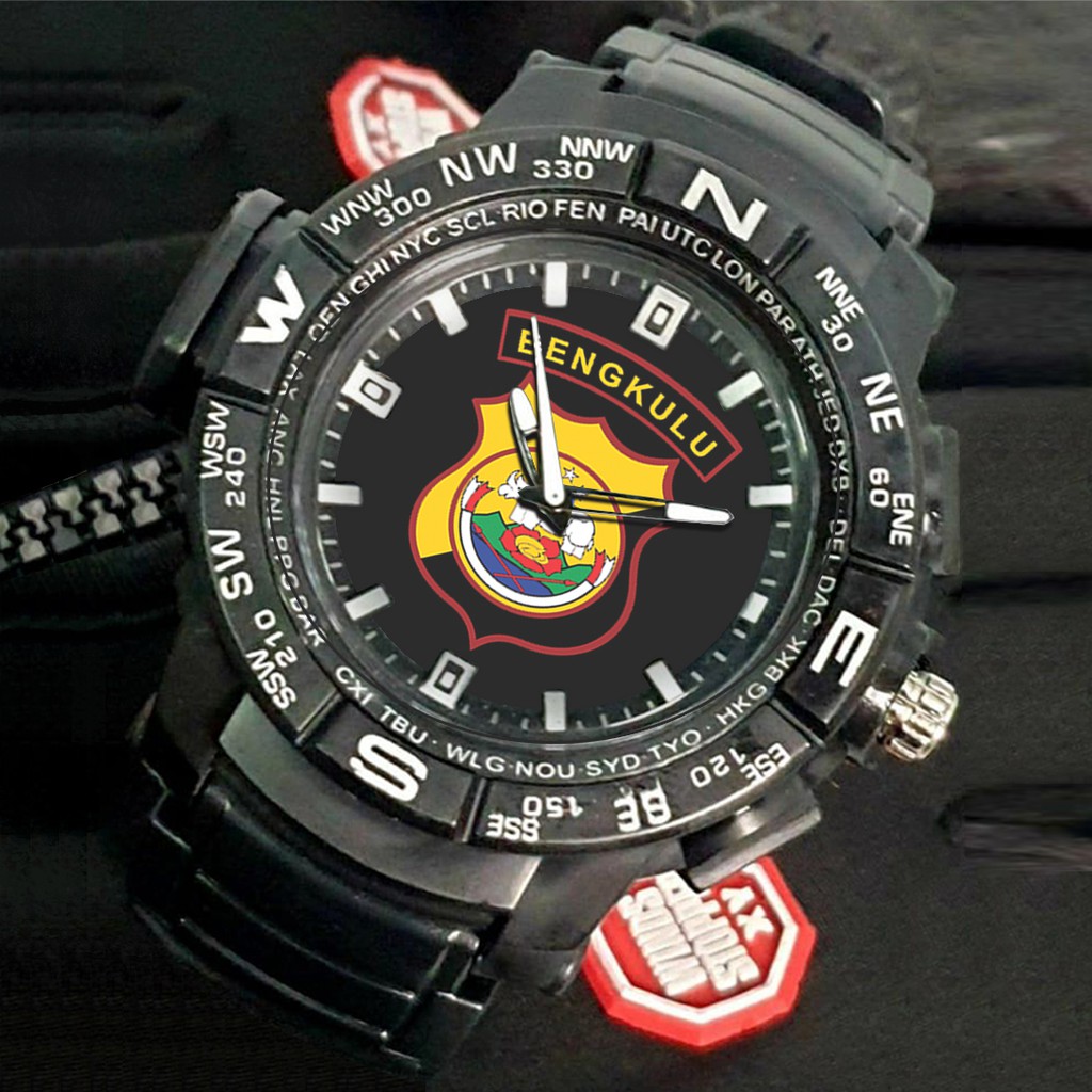 (EXCLUSIVE) Jam Tangan POLDA BENGKULU Sport Bagus