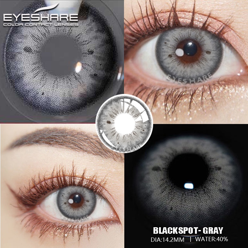 Soflen Model Terbaru 2023 COD Fashion Softlens Murah Lensa Kontak Warna Alami Lensa Kontak Hijau - Blackspot Natural Eyes