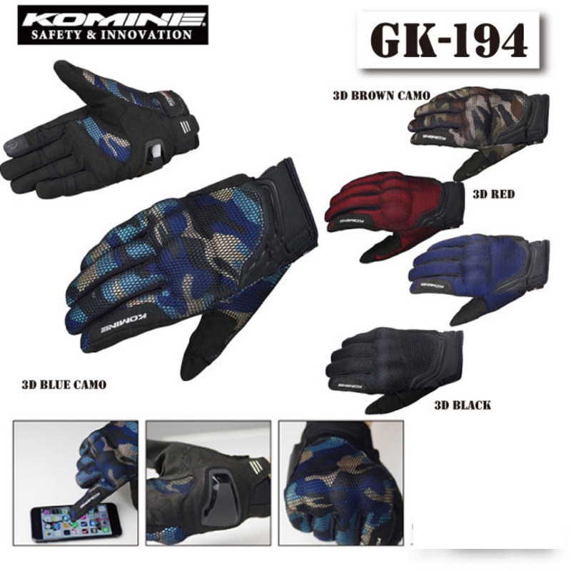 Sarung Tangan Komine Gloves Komine GK 194 Full Finger Touch Screen