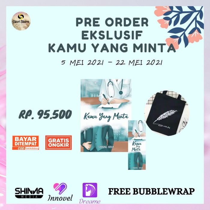 

PROMO!!! NOVEL KAMU YANG MINTA PENULIS - SHINING HAHA TERLARIS