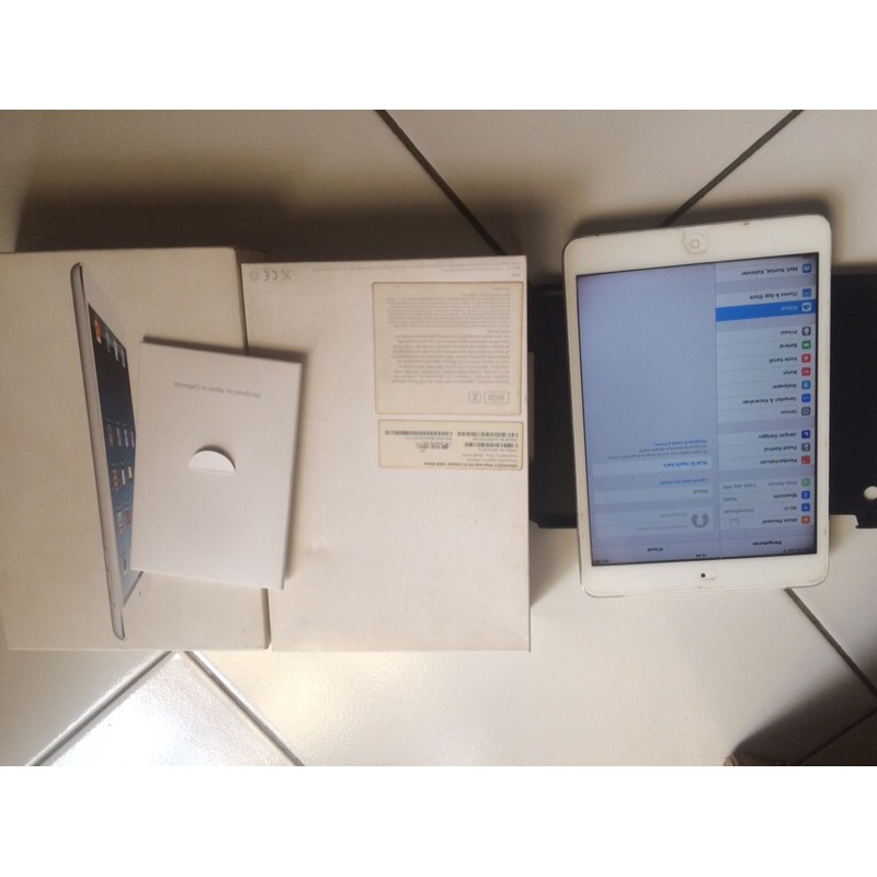 ipad mini 1 16gb fullset minus bypass