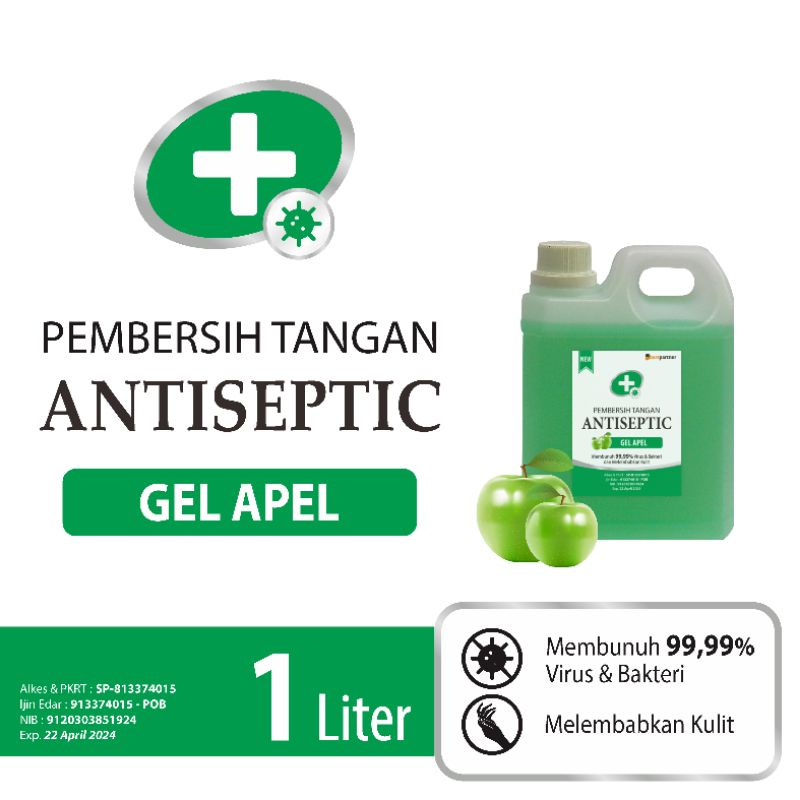 Handsanitizer antiseptic gel jerigen 1 liter aneka aroma