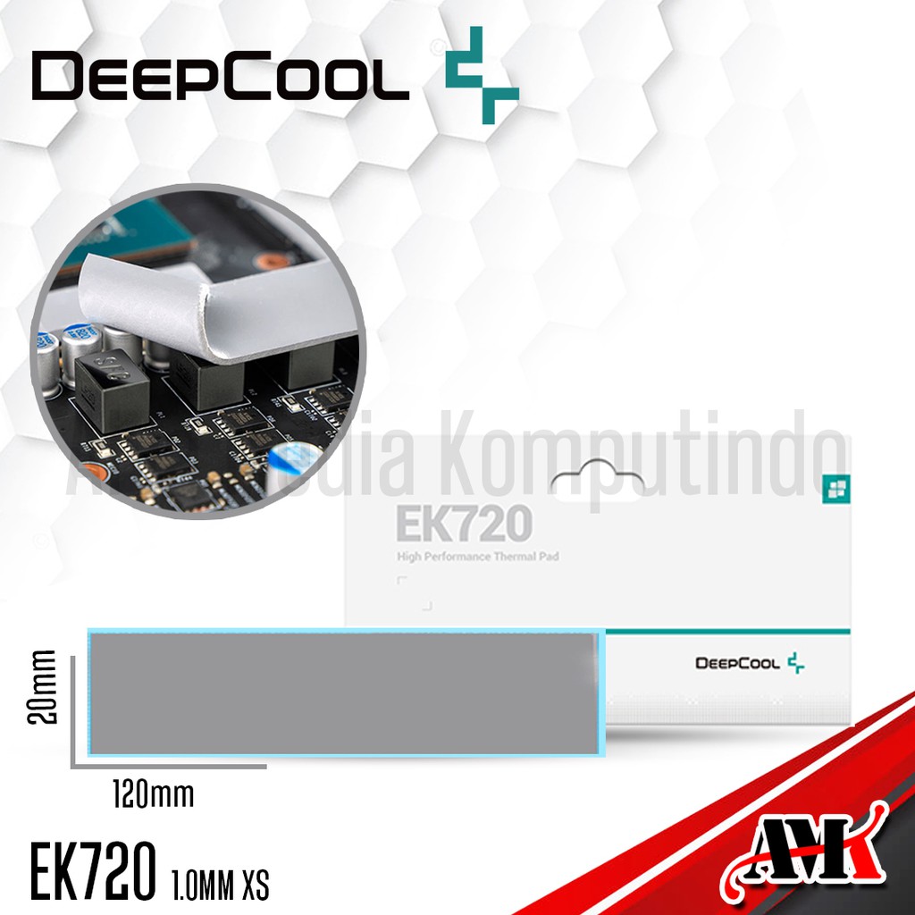 Thermal Pad Deepcool EK720 XS 1.0mm High Performance Thermal pad 120mm x 20mm