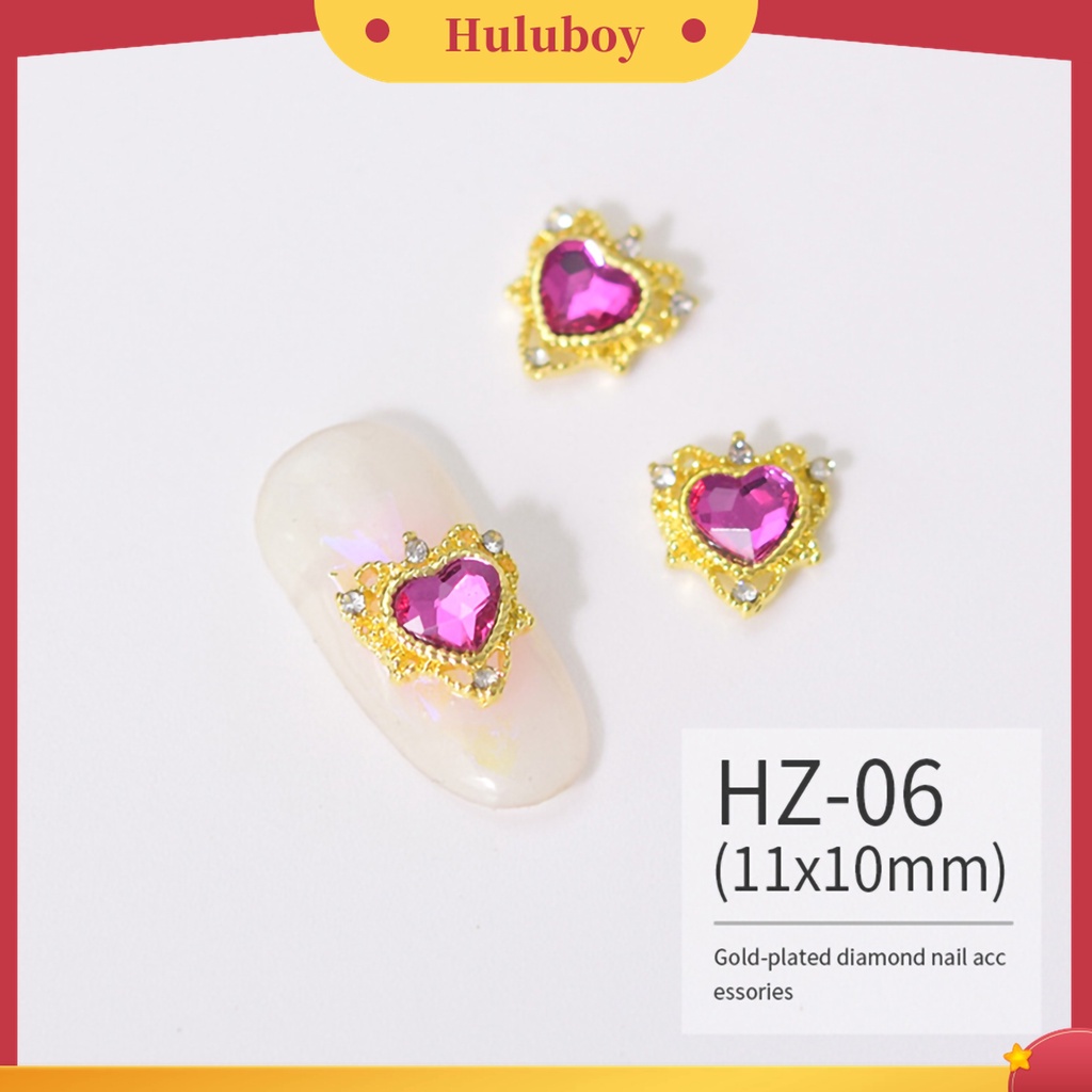 Huluboy Huluboy♡ 10pcs Ornamen Glitter Kuku Tahan Lama Untuk Membuat Perhiasan