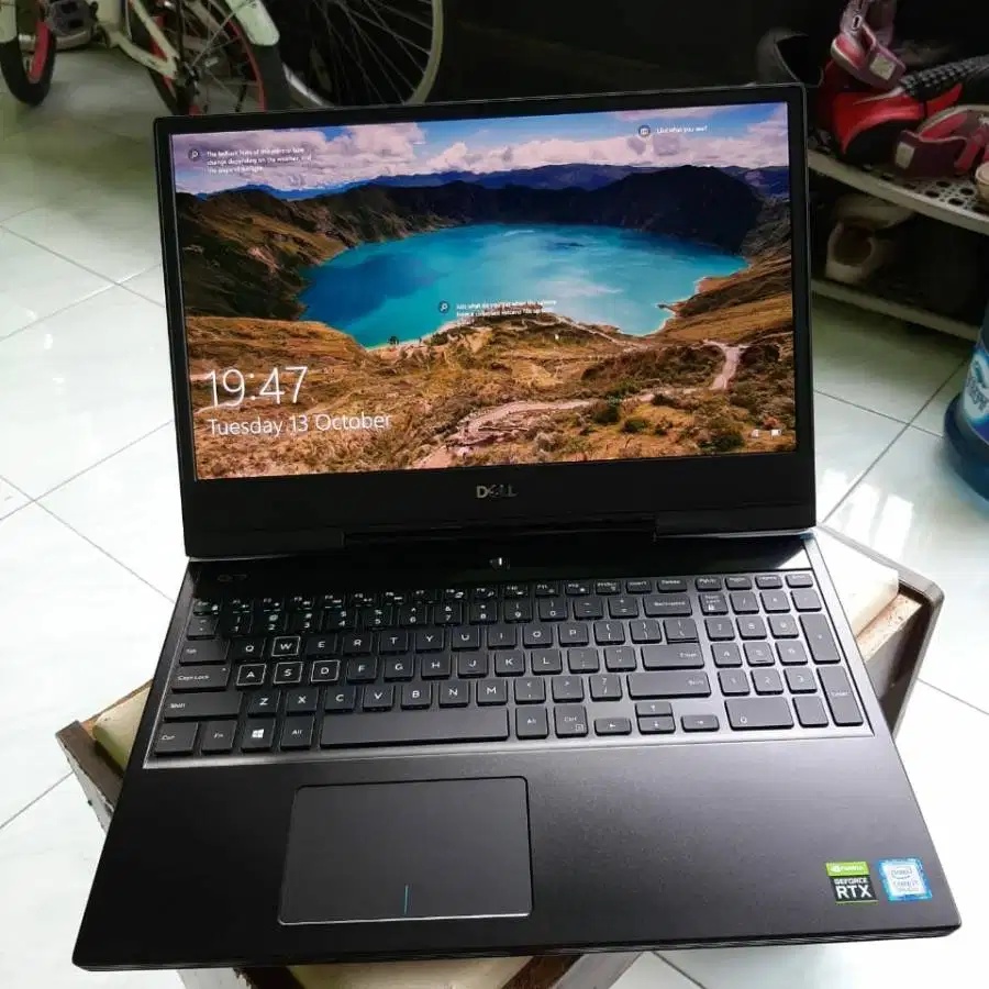 Laptop Dell core i7 RAM 16GB SSD 256GB NVIDIA bekas secod