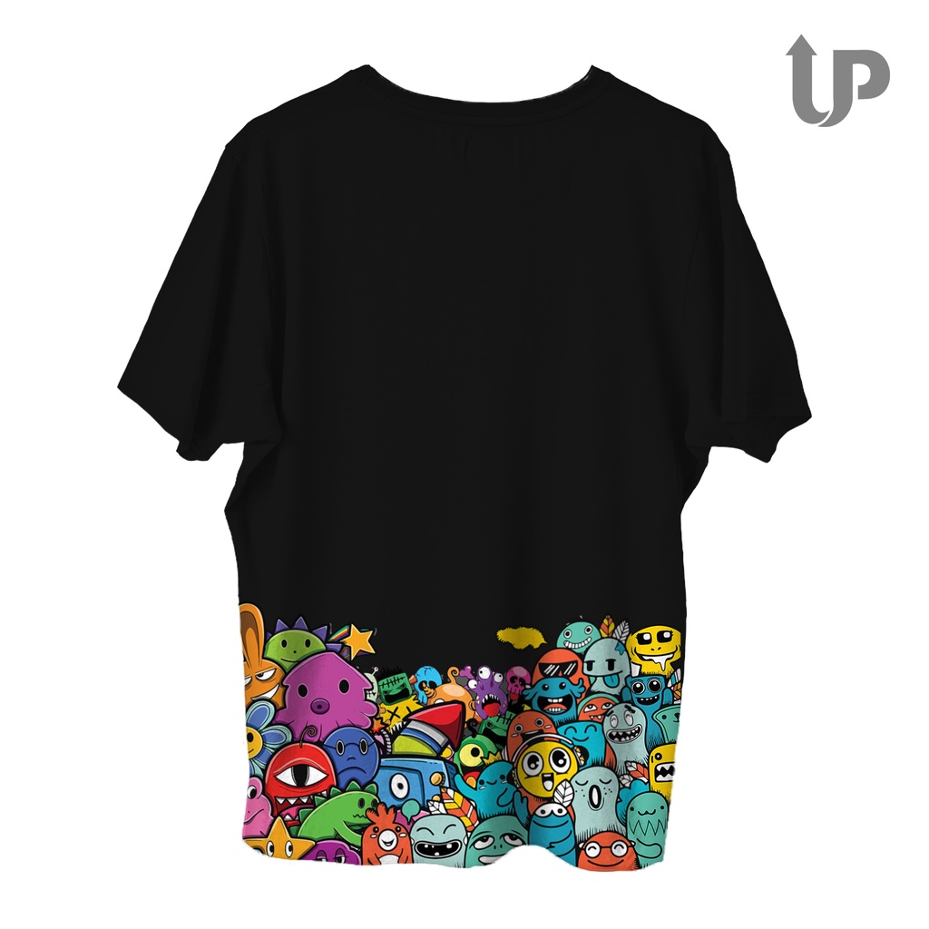 KAOS DESAIN DOODLE ART / KAOS DOODLE LUCU VIRAL / KAOS DISTRO PREMIUM UNISEX LENGAN PENDEK