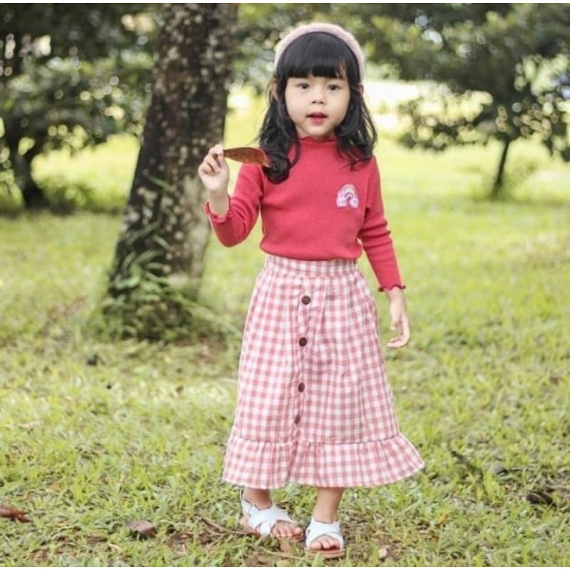 long rib anak - atasan anak perempuan
