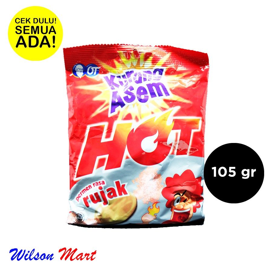 KURANG ASEM HOT PERMEN RASA RUJAK 105 GRAM