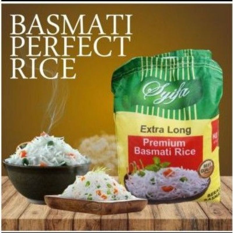

Beras Basmati Rice Syifa HABBASYIFA 1kg - Beras Basmati Syifa 1kg (100% ORGANIC