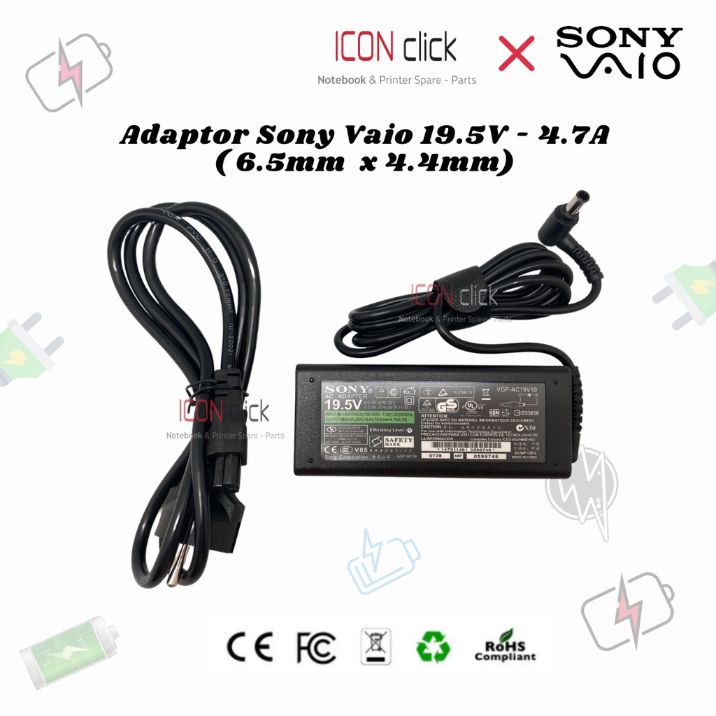 Adaptor Charger Laptop Sony Vaio VPC EG  VPCEG25eg  VPCEG28fg  VPCEG35eg  VPCEG38fg