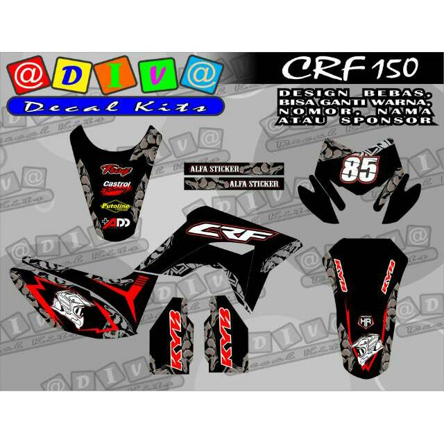DECAL CRF SUPERMOTO MILITAN