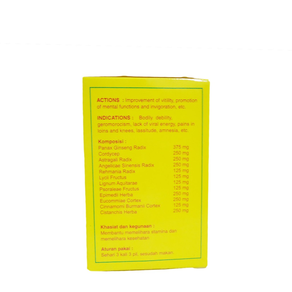 CHEW CHAN WAN STAMBUFIT obat stamina - vitalitas - pengental sperma herbal