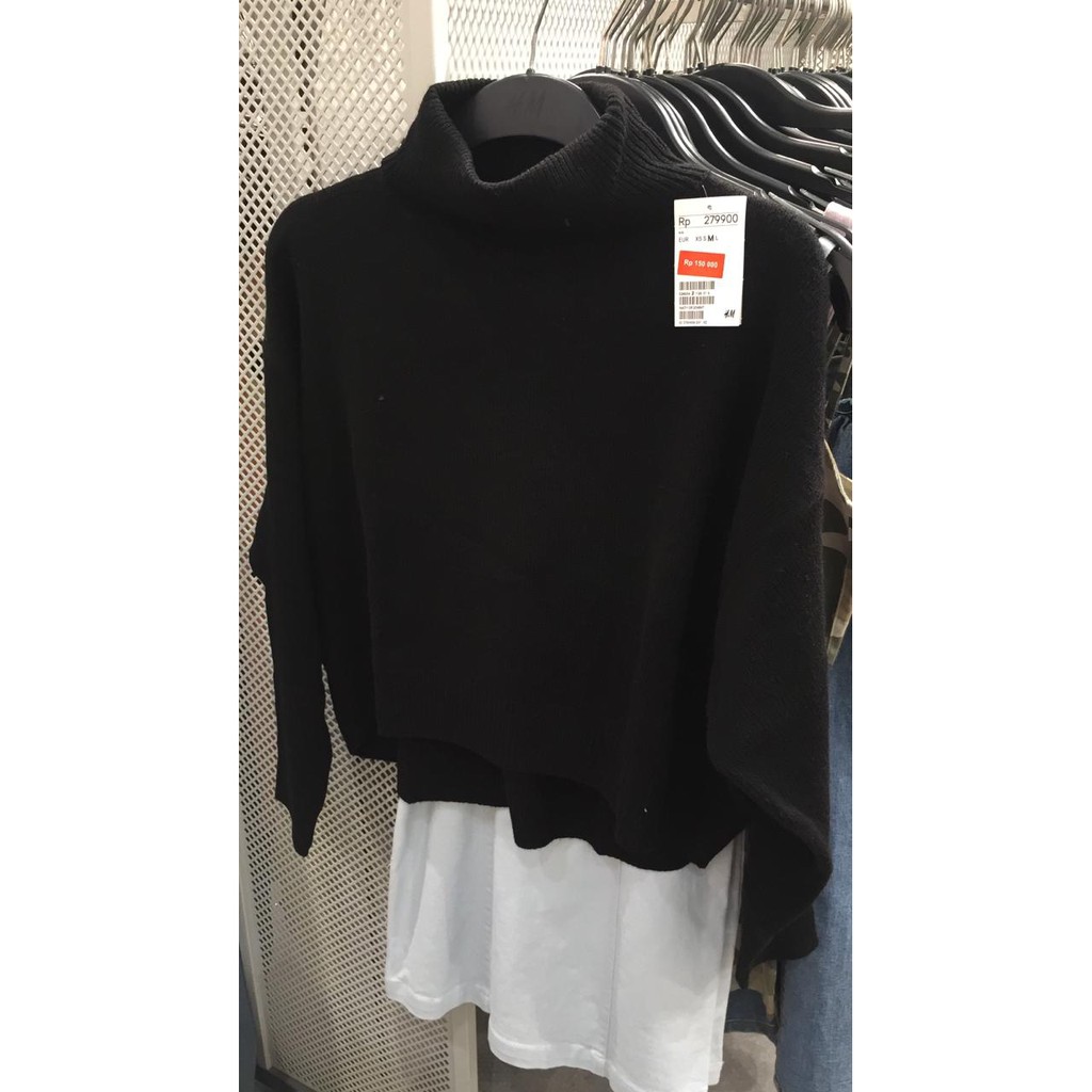 JASTIP SALE SWEATER RAJUT HITAM HNM