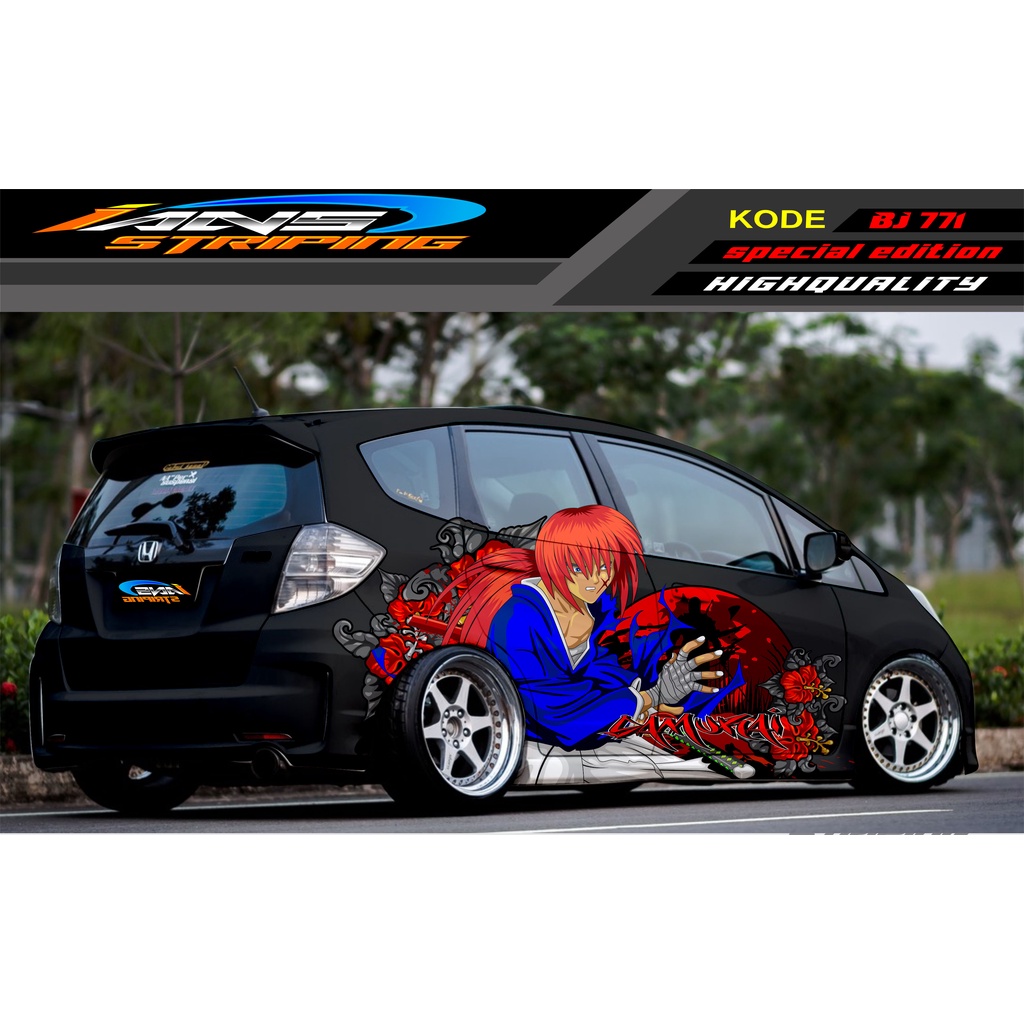 STICKER MOBIL HONDA BRIO AGYA JAZZ AVANZA YARIS / DECAL STICKER MOBIL JAZZ / STIKER MOBIL