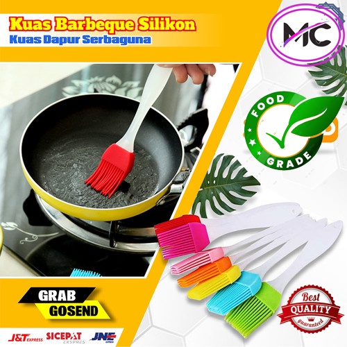 Kuas Masak Silikon Tahan Panas  Kuas Oles Kue Bumbu Mentega Serbaguna Kuas Dapur Anti Panas Mudah Dicuci Praktis Murah