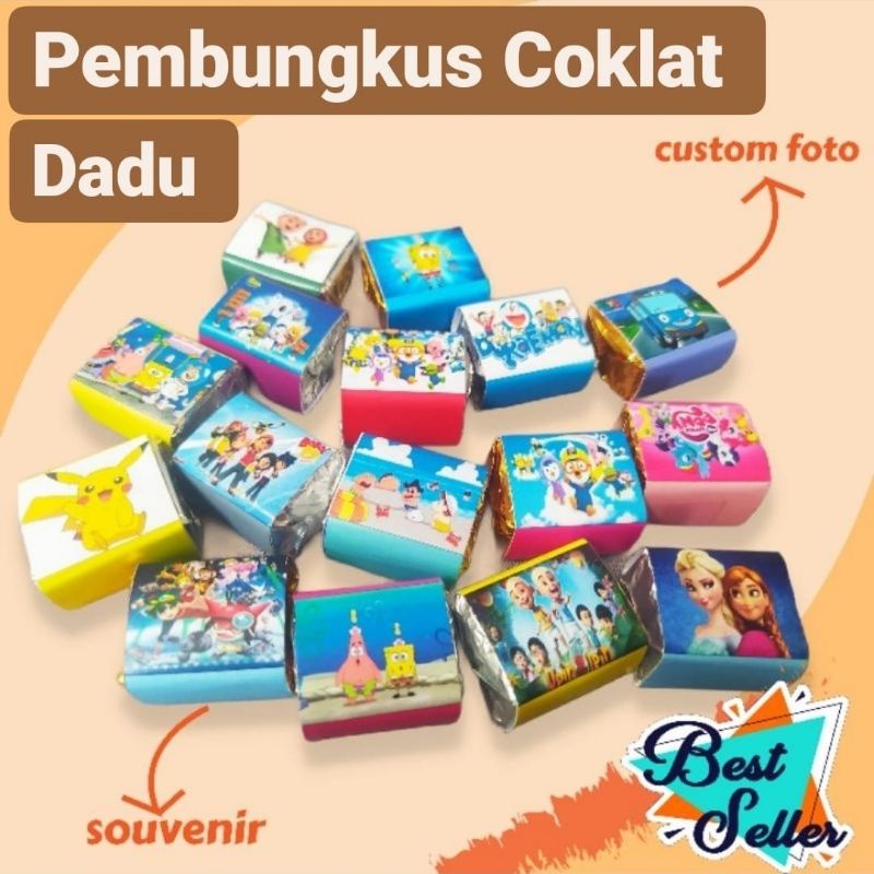 

pembungkus coklat dadu isi 80 pcs