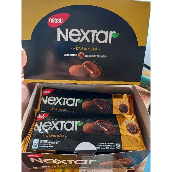 

nextar brownies choco delight 1box (34gr x 10bungkus x box)