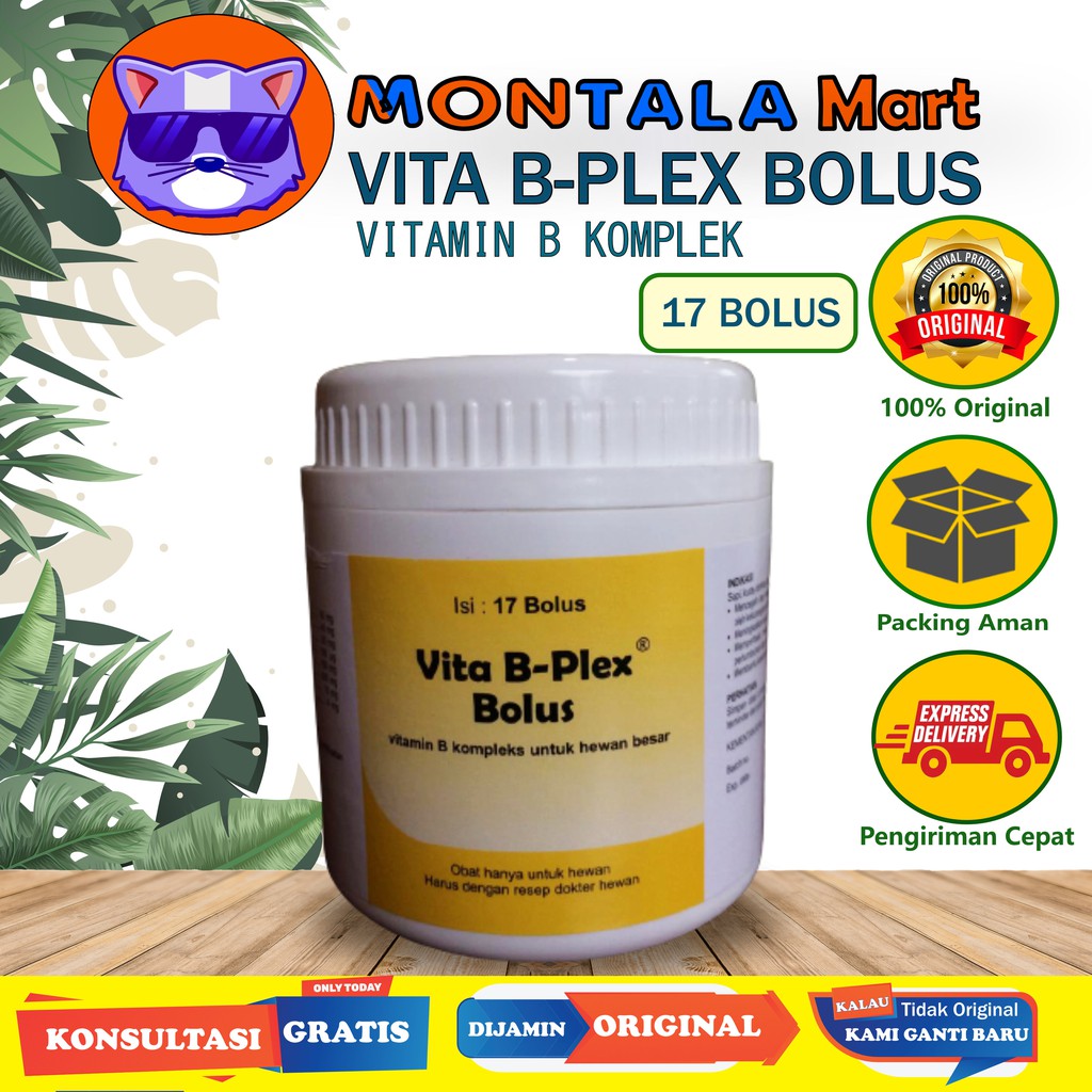 Jual VITA B-PLEX BOLUS 17 BOLUS VITAMIN B KOMPLEKS ORAL MONTALA MART ...