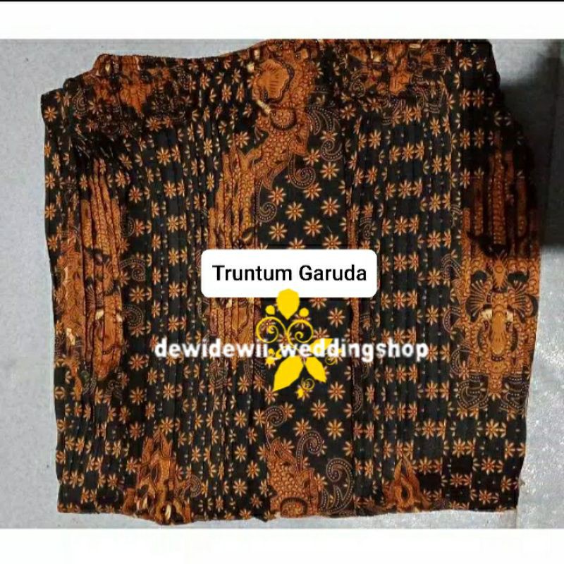 Rok Plisket Wiru/ Rok Bawahan Kebaya, Motif Truntum