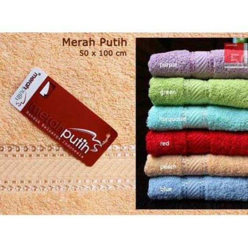 Handuk merah putih terry palmer cotton besar jumbo