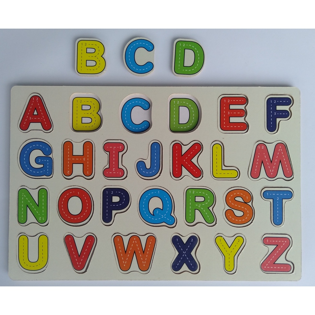 Puzzle kayu Mainan edukasi