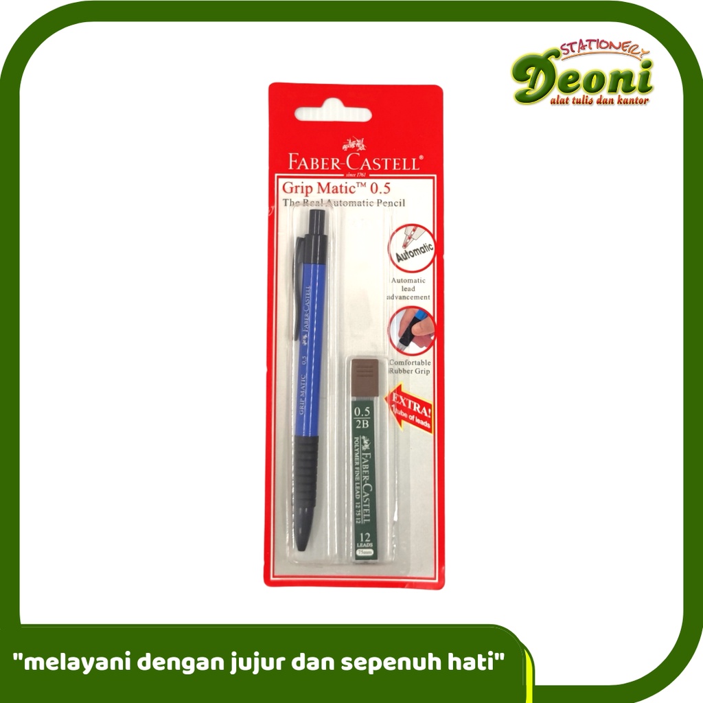 

FABER-CASTELL Grip Matic 1318 Blue Pensil & Auto Click 0.5