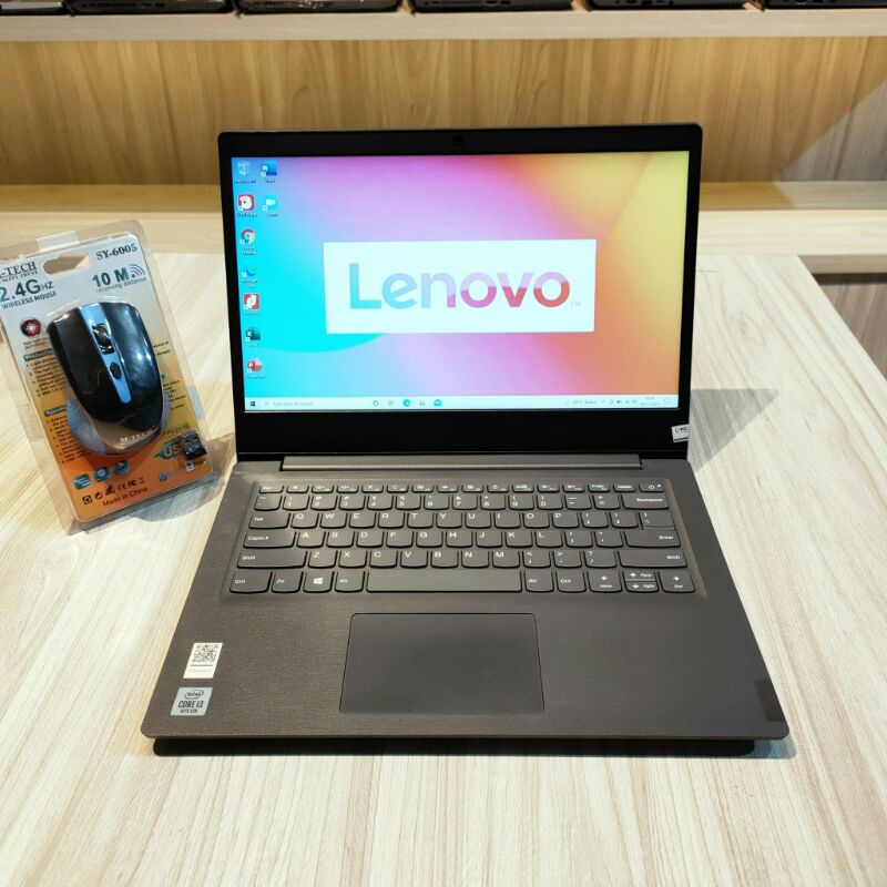 Laptop LENOVO V14-IIL - Hitam (core i3 gen 10) Ram 4gb Hdd 1tb