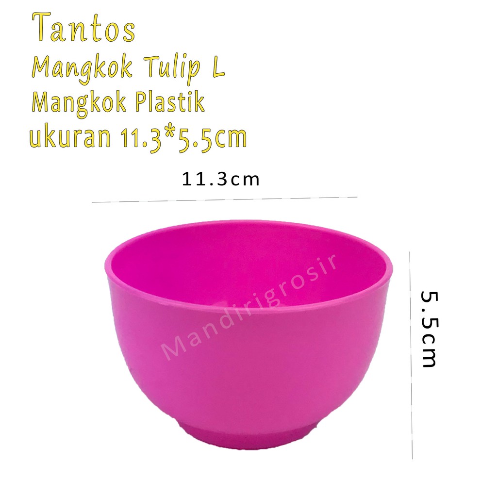 Mangkok plastik * Mangkok Tulip L * Pink *5163