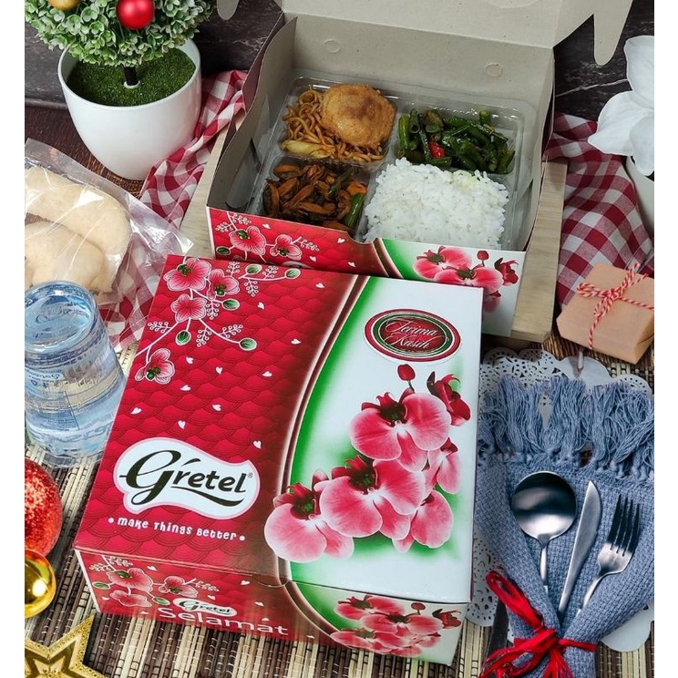 

per 10 pcs ukuran 18,20,22cm Dus Snack Box / Kue GS Gretel | Dus Kertas Cemilan Makanan Dessert