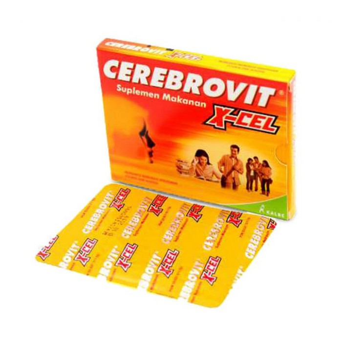 Cerebrovit X-Cell isi 10 Kapsul / Vitamin Remaja / Vitamin Otak