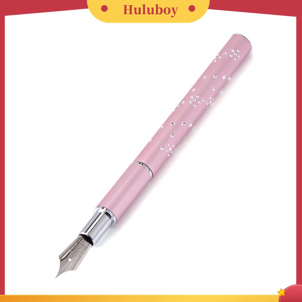 Huluboy Huluboy♡ 6pcs / Set Pen Dotting Kristal Berlian Metal Warna Pink Untuk Nail Art Profesional