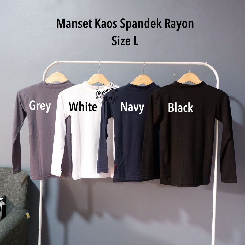 Manset Baju Bahan Spandek Rayon size L