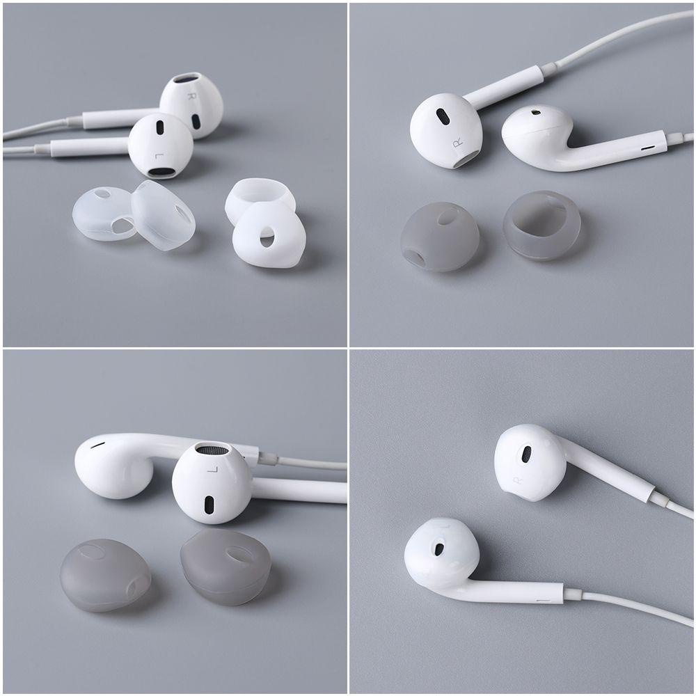 POPULAR Populer Silicone Earbuds Cover Lembut Pelindung Lengan Headset Ear pads Case Untuk Ap iP Phone Earphone