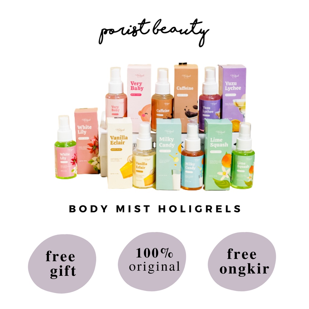 [READY CARAMEL POPCORN FAV MEYDEN] Bodymist & Shimmer Mist Perfume by Holigrels Skincare/ Bodymist H