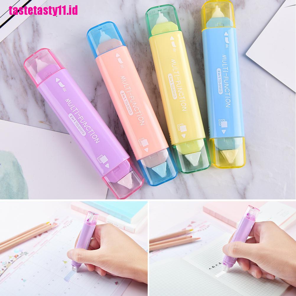 Pita Koreksi Kepala Ganda Ukuran 5mm X 5m Untuk Alat Tulis Sekolah