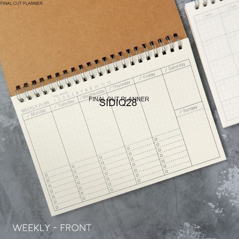

SPIRAL NOTEBOOK / WEEKLY MONTHLY PLANNER baru I Loose Leaf / LOVELY DEER