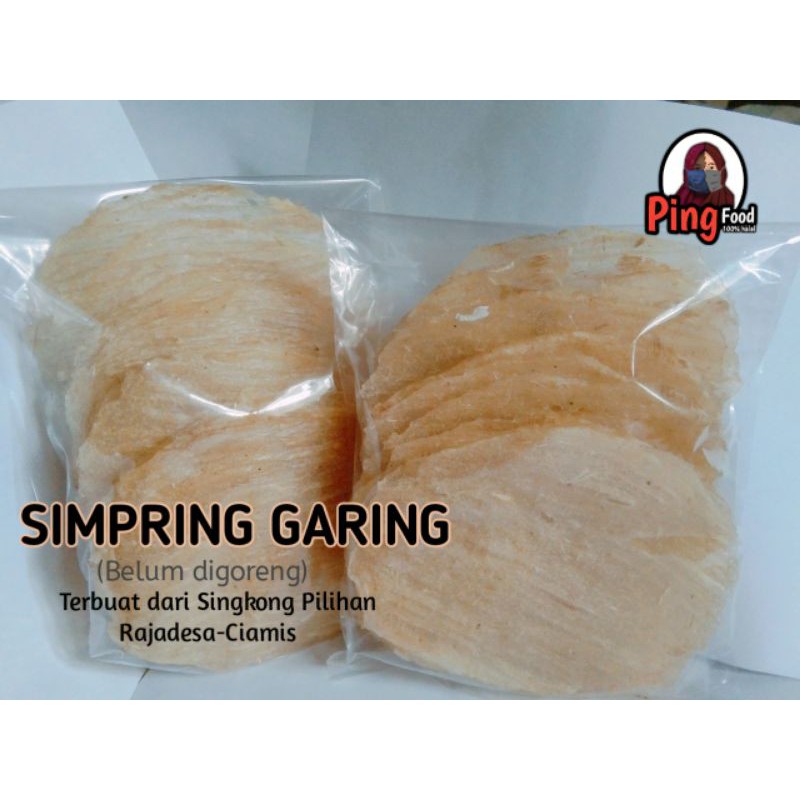 

simpring / cimpring garing mentah (Belum digoreng) pingfood