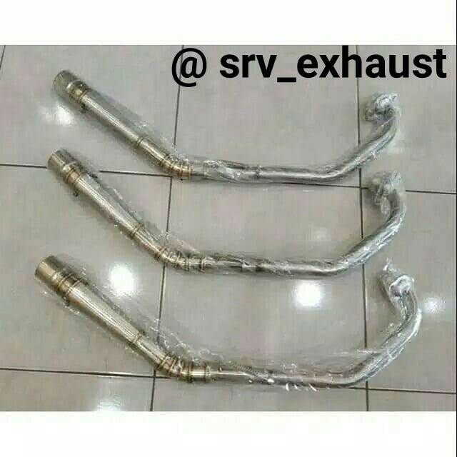 Header leher knalpot road race ngaceng satria fu/injeksi sonic Jupiter mx