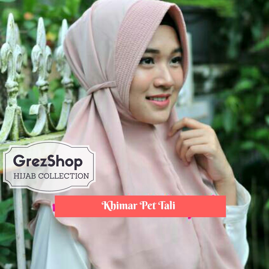 Daily Khimar Jilbab Hijab Kerudung Instan Bergo Jumbo Syari 80 x 110 Pet Antem Simple Penguin wolfis