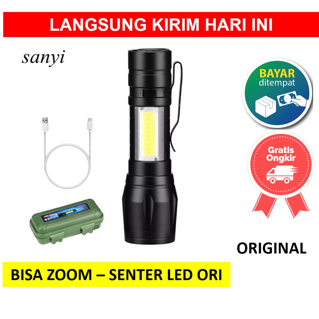 XPE 511 SENTER SWAT MINI LED ZOOM SUPER TERANG SWAT POLICE