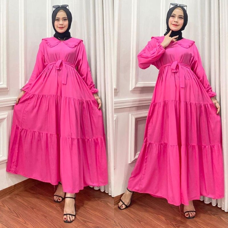 GAMIS NOORA JUMBO/dress wanita fashion muslim/dress wanita /gamis baru