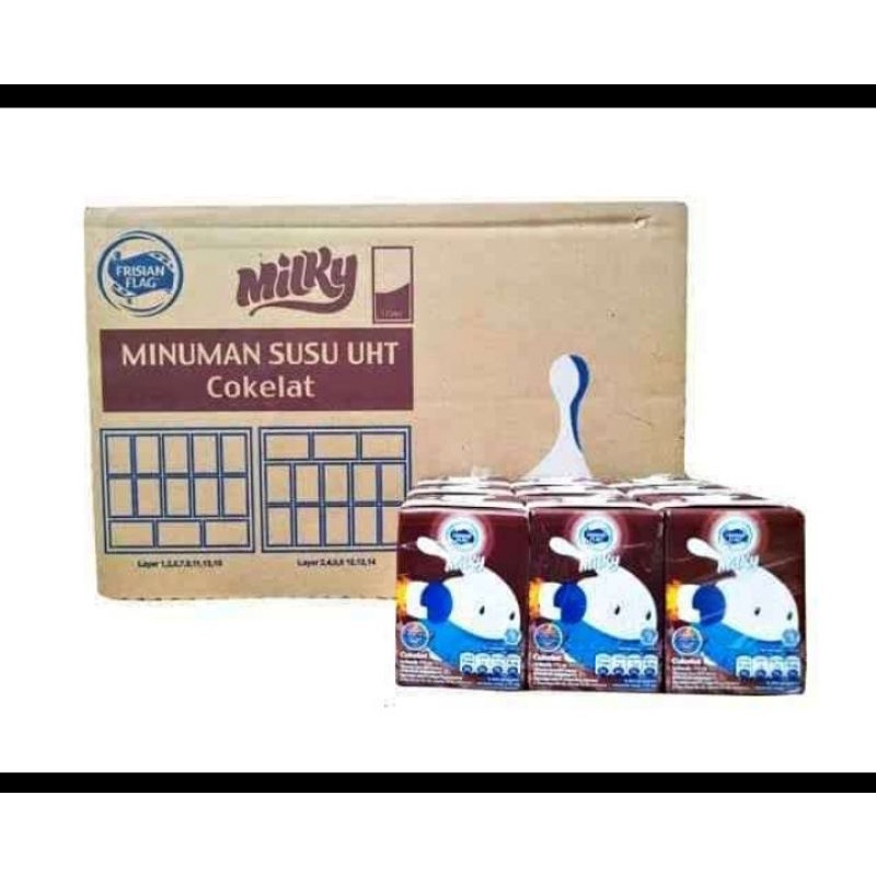 

minuman susu UHT coklat 115ml x 6